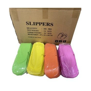 PEDI SLIPPERS - Mixed Colors (Pink/Orange/Yellow/Green) SEWIN