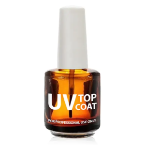 Empty Amber Bottle 0.5 oz - UV Top Coat