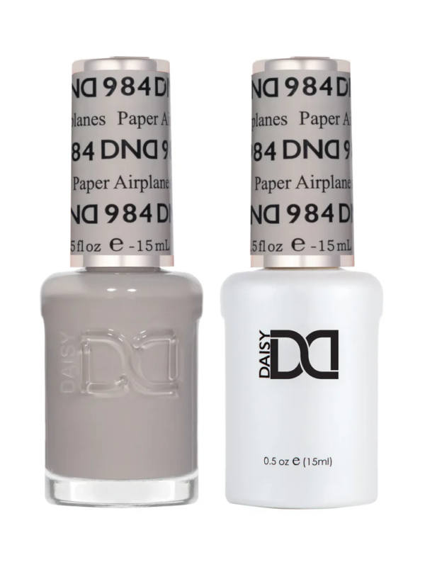 DND Single Gel #984 - Paper Airplanes (cool pastel gray)