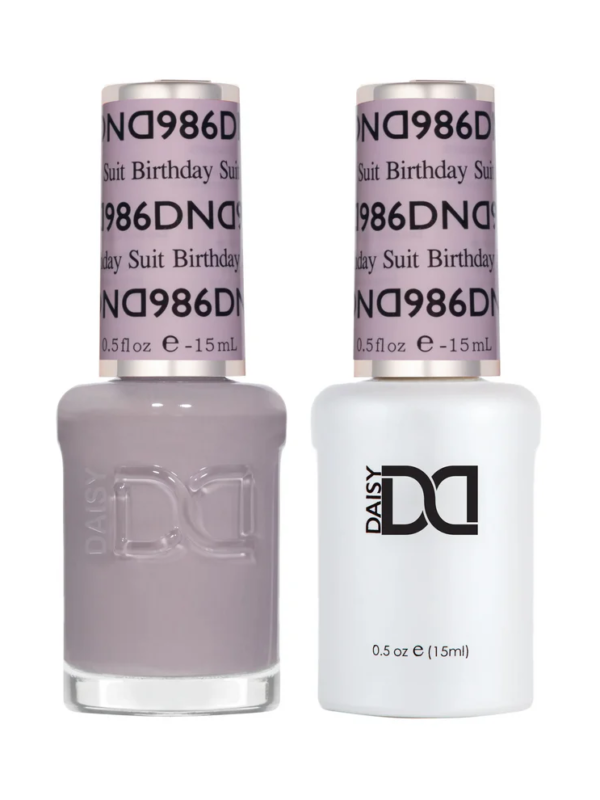 DND Single Gel #986 - Rose Water (pastel pink-beige)