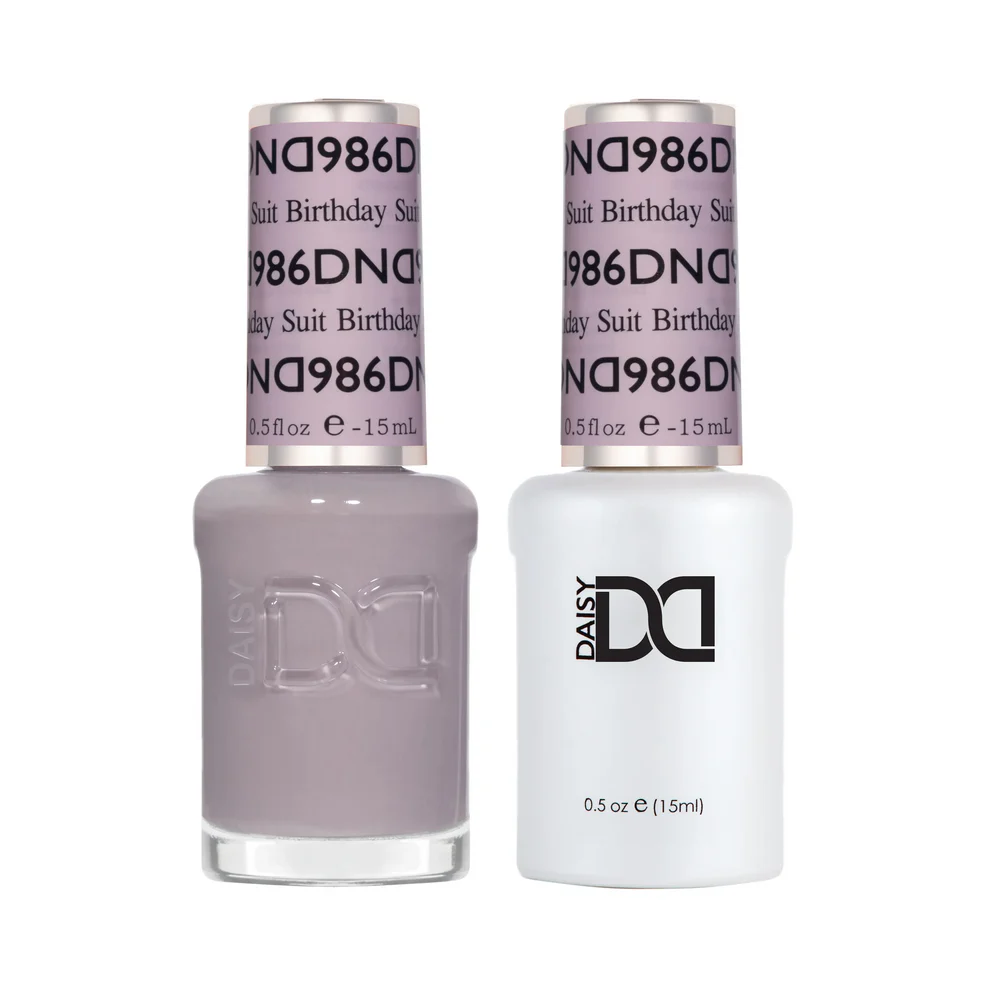 DND Single Gel #986 - Rose Water (pastel pink-beige)
