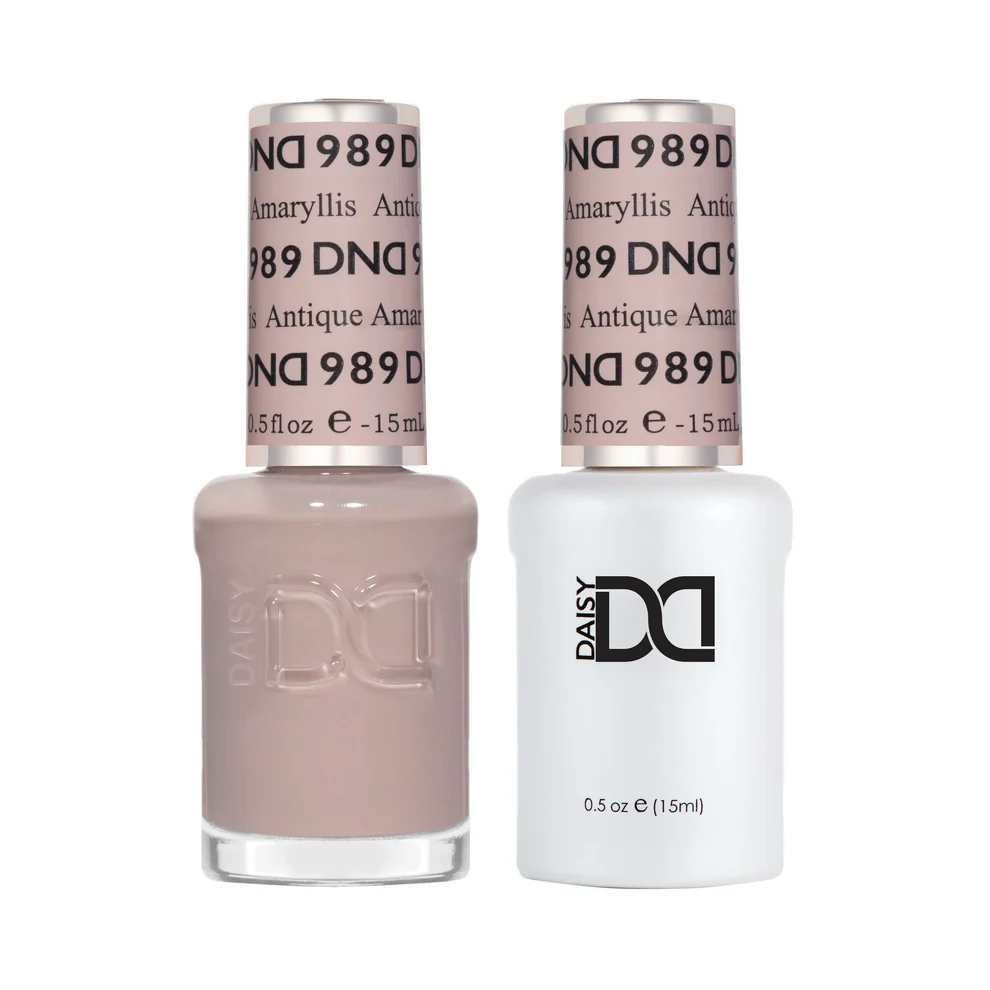 DND Single Gel #989 - Antique Amaryllis (pale pink nude)