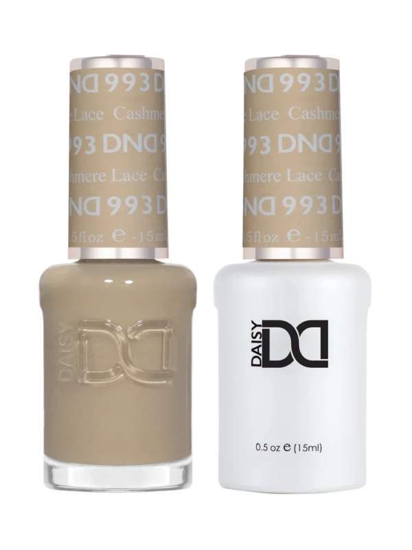 DND Single Gel #993 - Cashmere Lace (light beige)