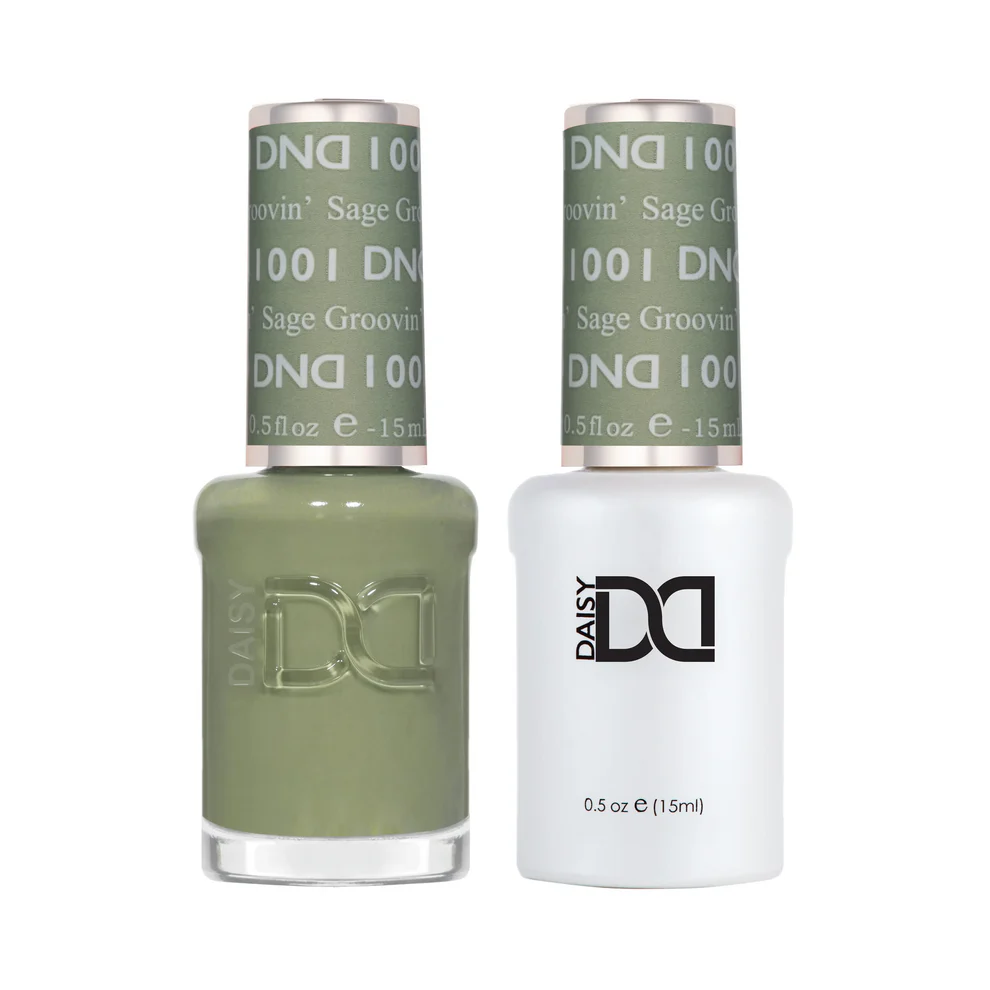 DND Single Gel #1001 - Sage Groovin (creamy earthy green)