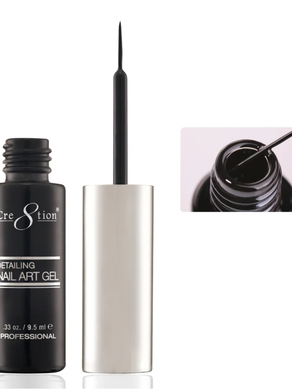 Cre8tion Gel - Detailing Nail Art 0.33oz - Black