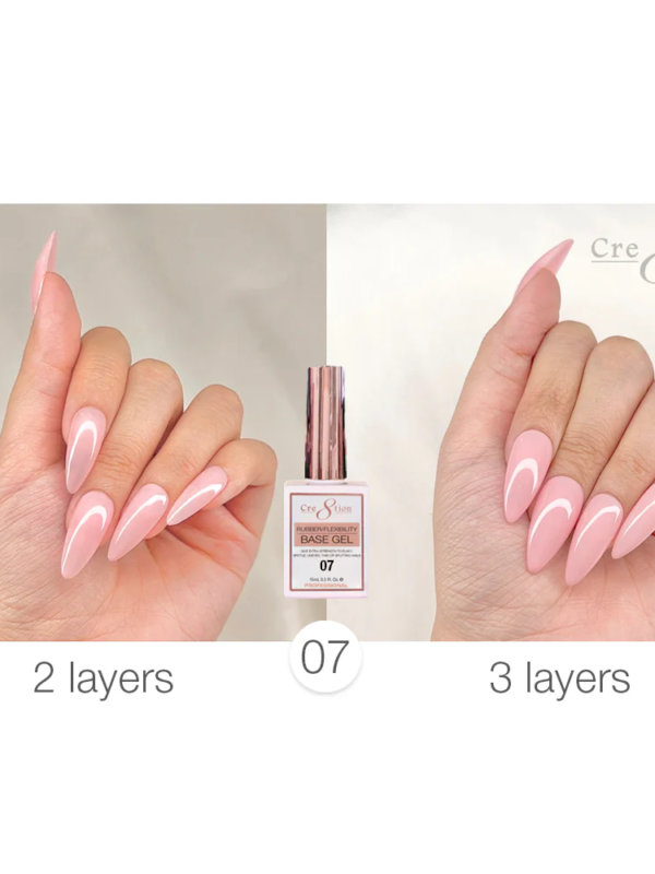 Cre8tion Gel Collection - Rubber/Flexibility Base Gel 0.5oz #07