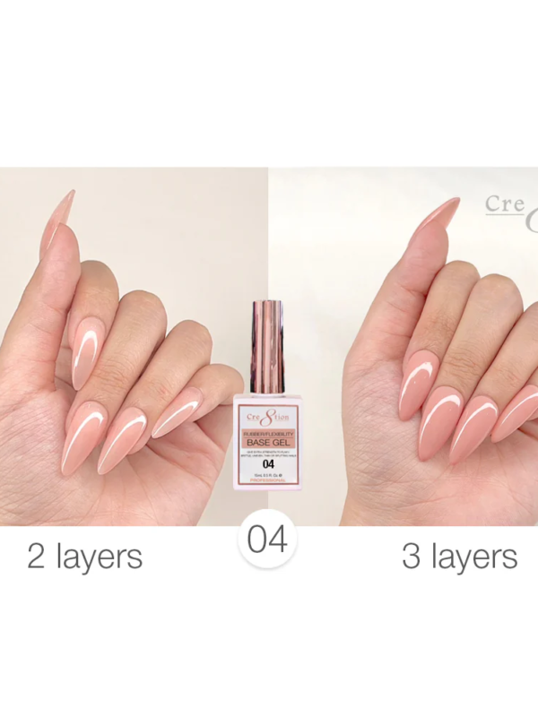 Cre8tion Gel Collection - Rubber/Flexibility Base Gel 0.5oz #04