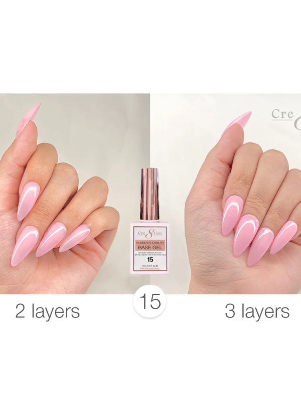 Cre8tion Gel Collection - Rubber/Flexibility Base Gel 0.5oz #15
