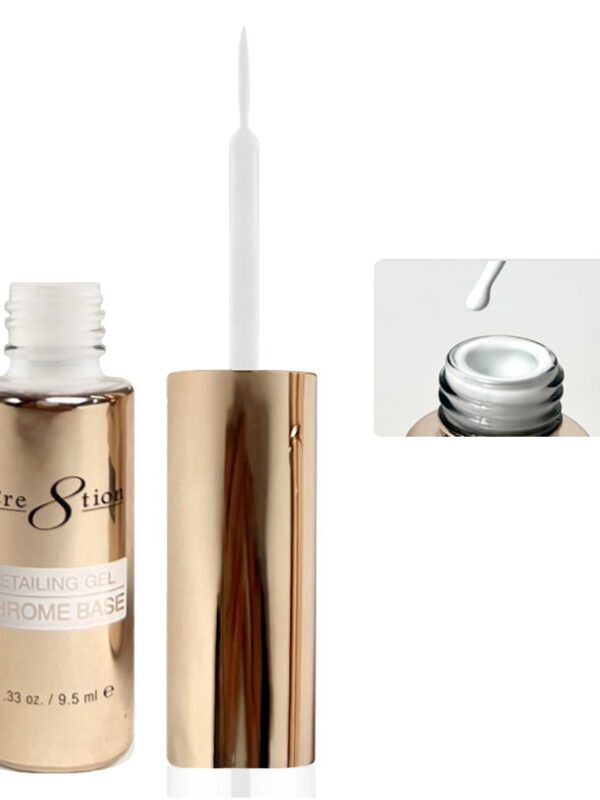 Cre8tion Gel - Detailing Gel Chrome Base - White