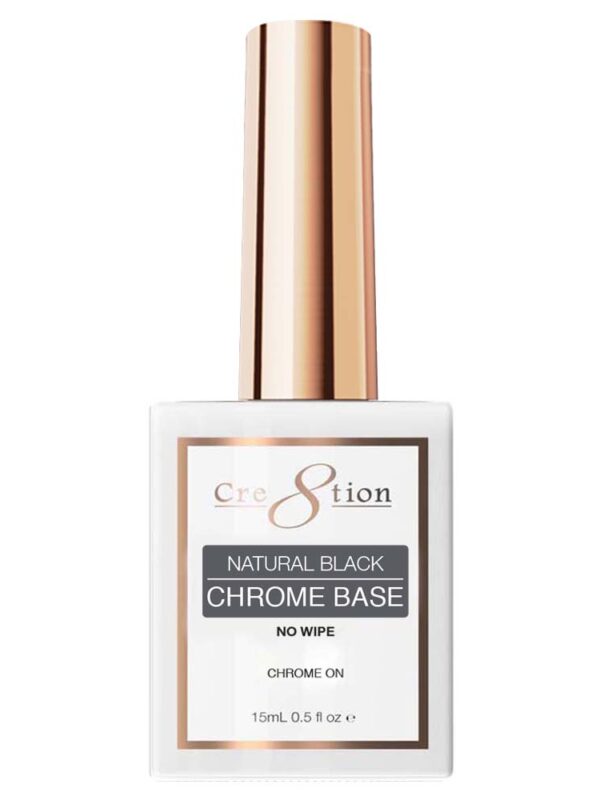 Cre8tion Gel - Natural Black Chrome Base - No Wipe