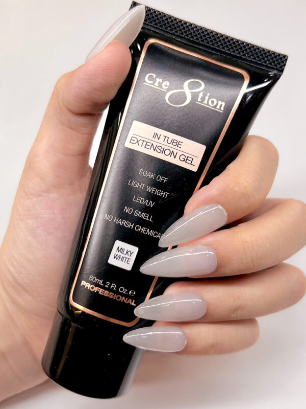 Cre8tion In Tube Extension Gel 2oz - MILKY WHITE
